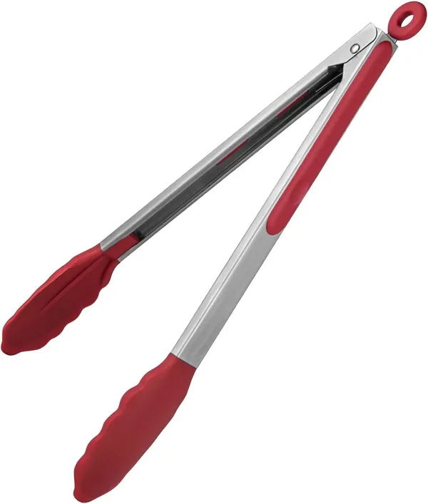 12_Inch_Silicone_Cooking_Tong_(Red)