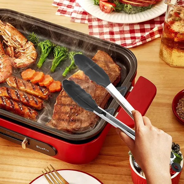 9_Inch_Silicone_Cooking_Tong_(Black)