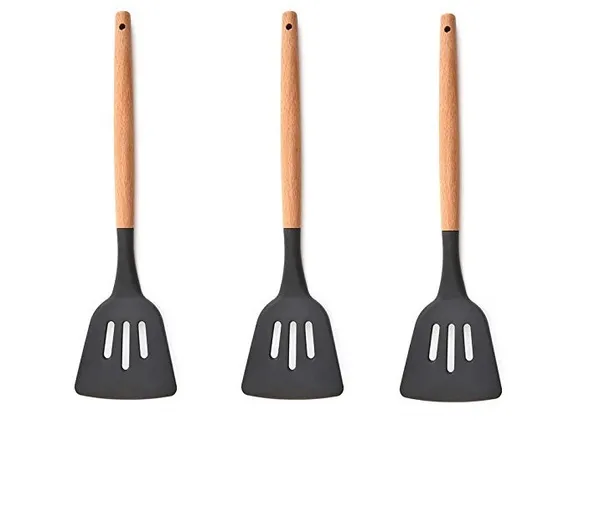 3_Piece_Wooden_Handle_Silicone_Slotted_Turner_Set