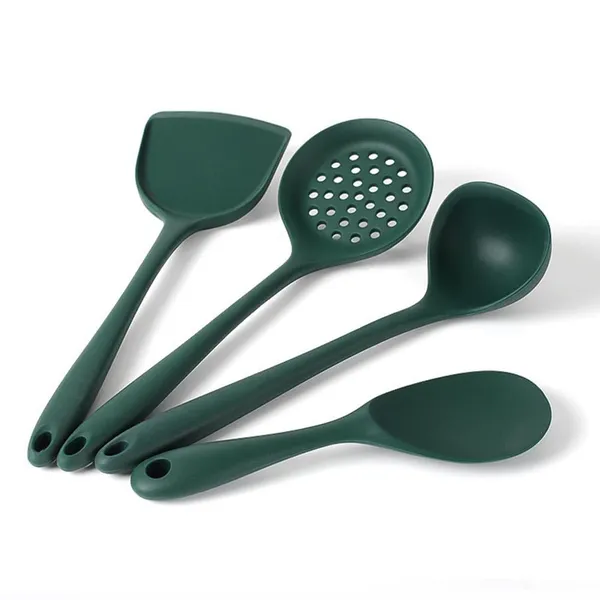 4_Piece_Silicone_Kitchen_Cooking_Utensil_Set_(Green)