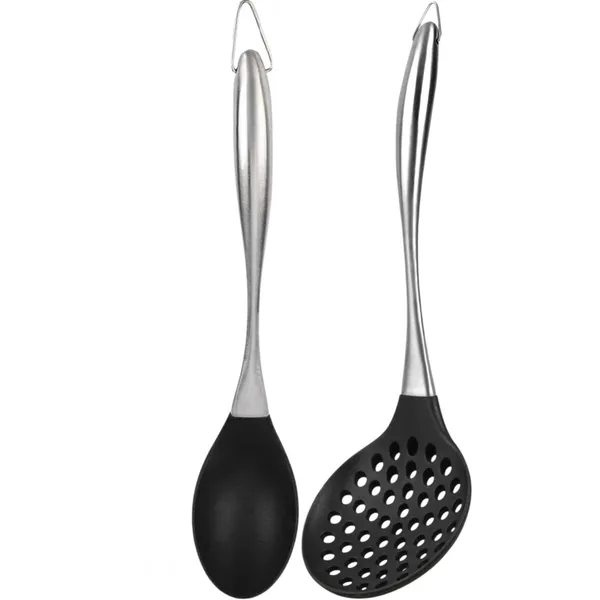 2_Pcs_Black_Silicone_Skimmer_and_Solid_Spoon_Spatula_Set