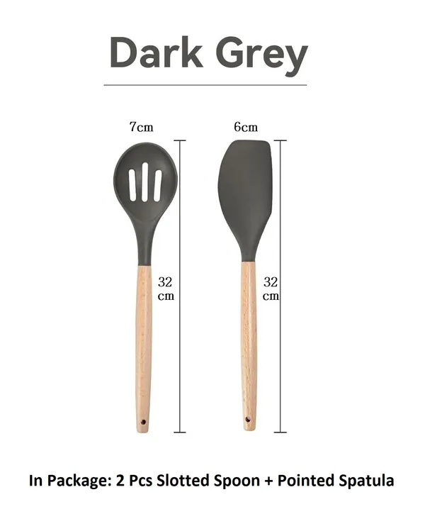 2_Piece_Silicone_Slotted_Spoon_And_Mixing_Spatula_Set