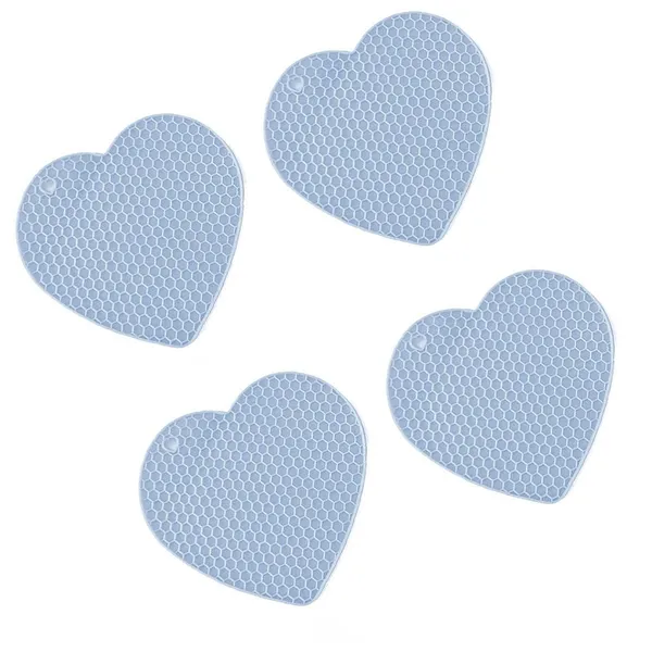 4_Piece_Non-Slip_Silicone_Trivet_Mats_(Blue)