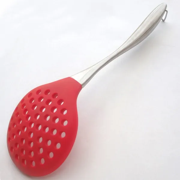 Red_Silicone_Kitchen_Utensil_Slotted_Skimmer_Strainer_Spoon