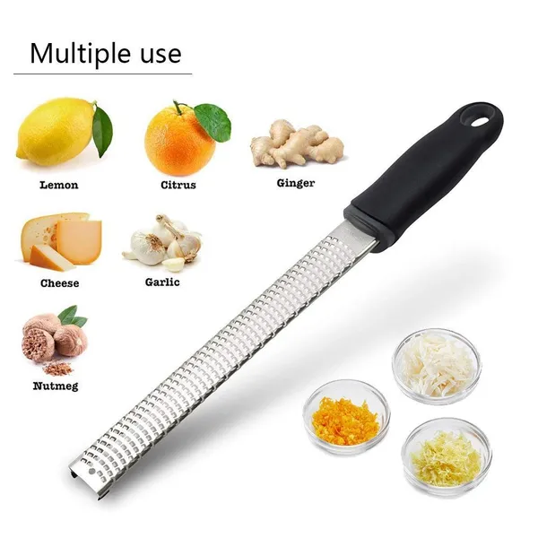 Stainless_Steel_Lemon_Long_Zester_And_Cheese_Grater_(Black)