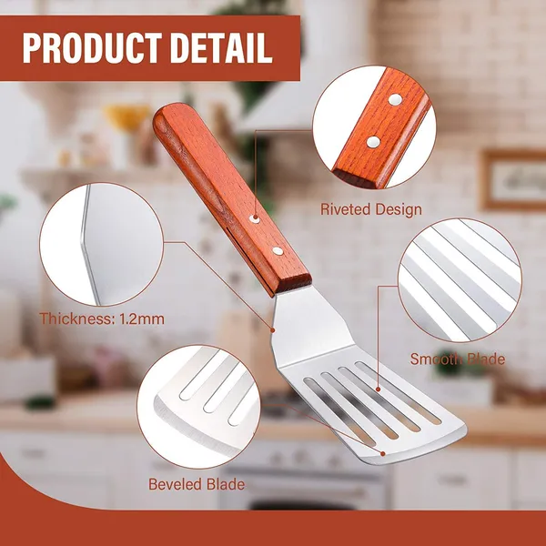 Big_&_Small_Stainless_Steel_Slotted_Spatula_With_Wooden