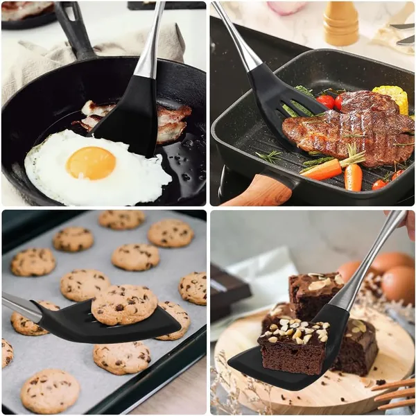 2_Pcs_Black_Kitchen_Steel_Spatula_and_Slotted_Spatulas_Set