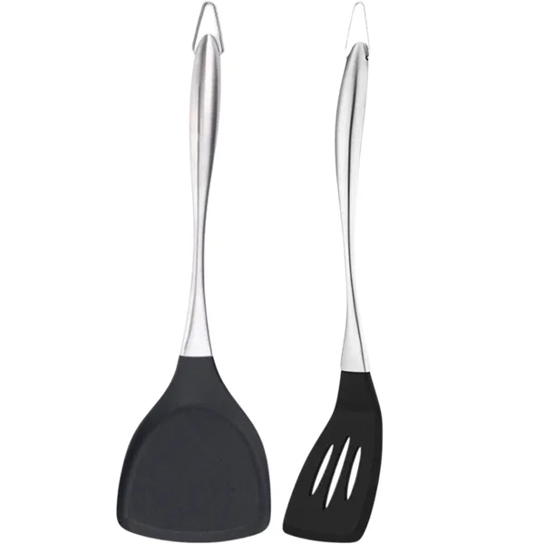 2_Pcs_Black_Kitchen_Steel_Spatula_and_Slotted_Spatulas_Set