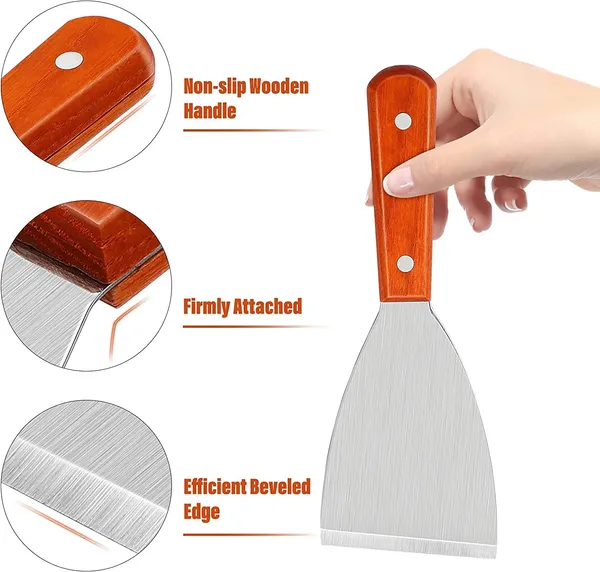 Stainless_Steel__Turner_Spatula_and_Wooden_Handle