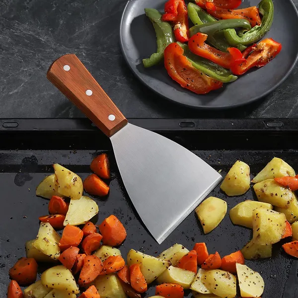 Stainless_Steel__Turner_Spatula_and_Wooden_Handle