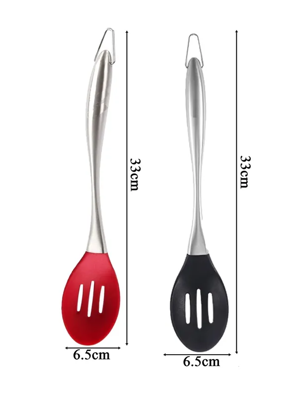 Red_&_Black_Silicone_Non-stick_Slotted_Spoon_2_Pcs