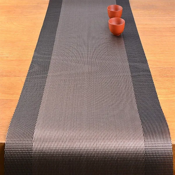 1_Pcs_Heat_Resistant_Long_Dinner_Table_Runner_(Brown)