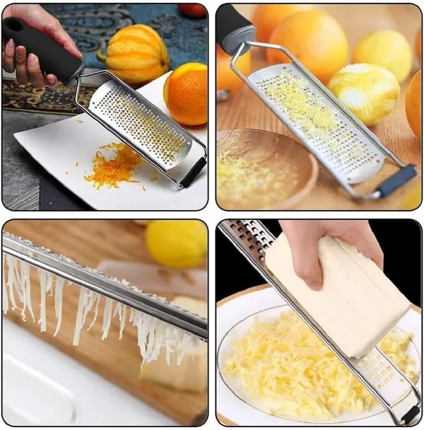 Stainless_Steel_Cheese_Grater_Lemon_Zester_(Black)