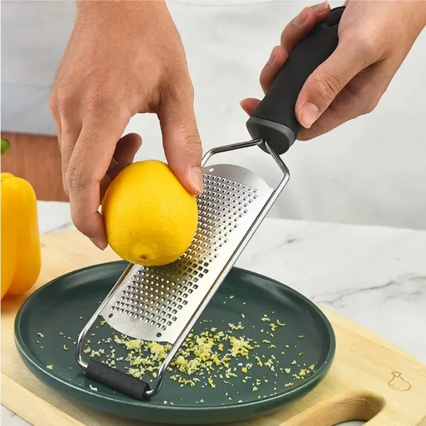 Stainless_Steel_Cheese_Grater_Lemon_Zester_(Black)