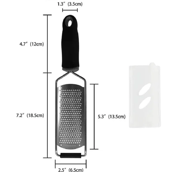 Stainless_Steel_Cheese_Grater_Lemon_Zester_(Black)
