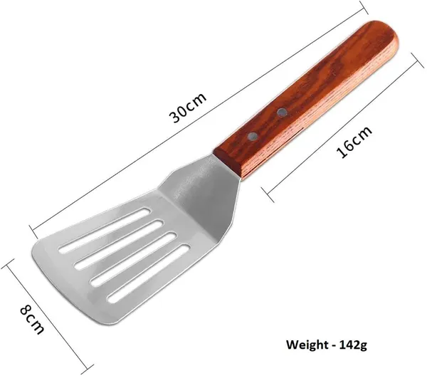 Stainless_Steel_Griddle_Slotted_Spatula_With_Wooden_Handle