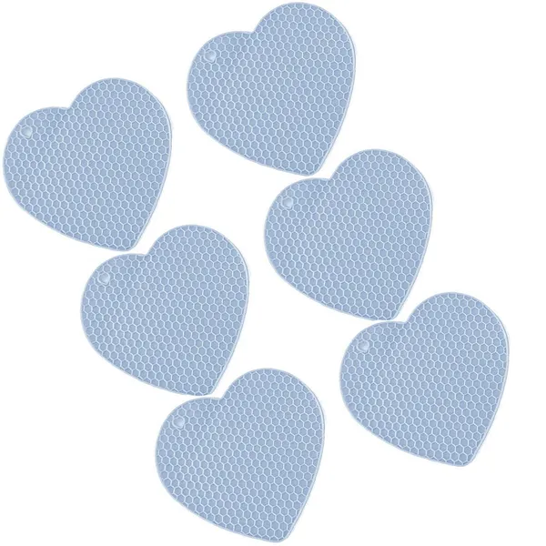 6_Piece_Non-Slip_Silicone_Trivet_Mats_(Blue)