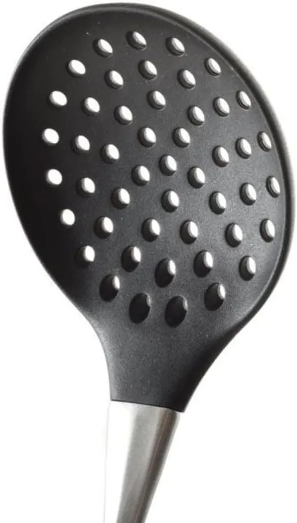 Black_Silicone_Stainless_Steel_Skimmer_Spoon_Spatula