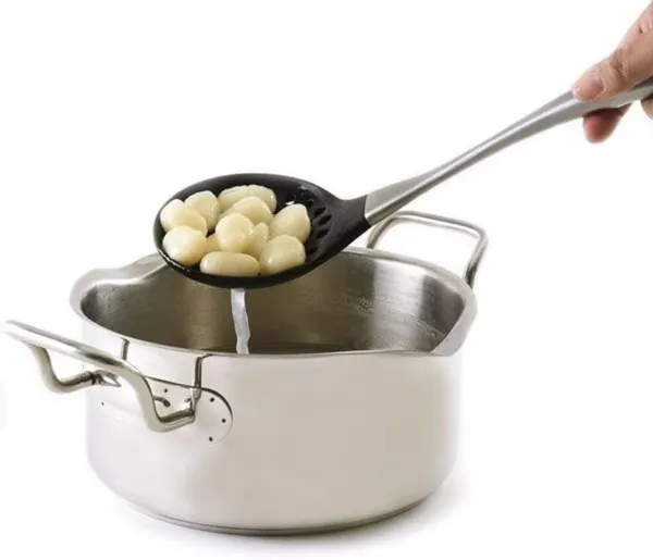 Black_Silicone_Stainless_Steel_Skimmer_Spoon_Spatula