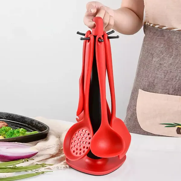 4_Piece_Silicone_Kitchen_Cooking_Utensil_Set_(Red)