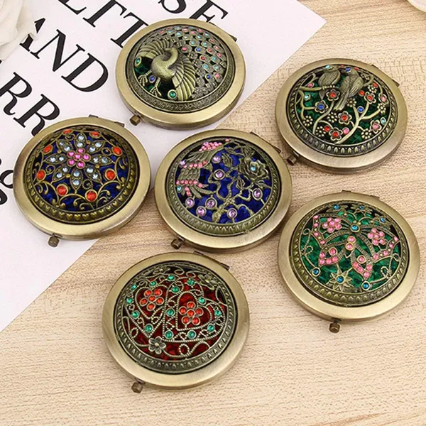 2_Piece_Compact_Hand_Mirror_Cosmetic_Tool