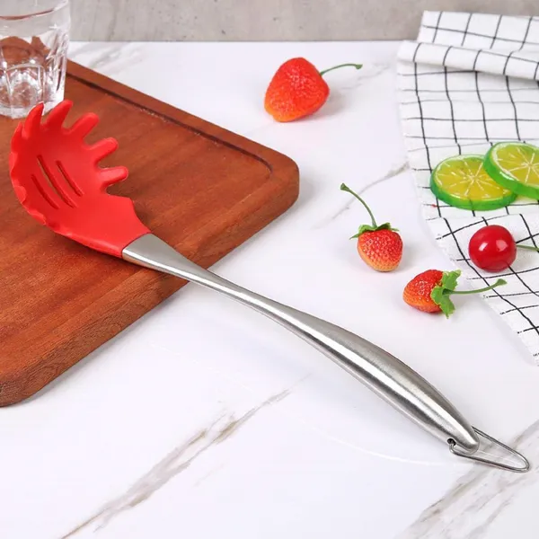 2_Pcs_Red_Silicone_Pasta_Server_and_Skimmer_Spatula_Set