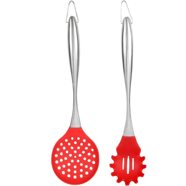 2_Pcs_Red_Silicone_Pasta_Server_and_Skimmer_Spatula_Set