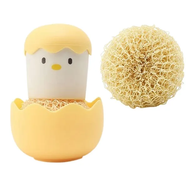 Chick_Pot_Cleaning_Brush_with_Handle_(Yellow)
