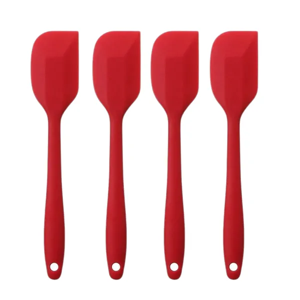 4_Pcs_Silicone_Non_Stick_Rubber_Scraper_Mini_Spatula
