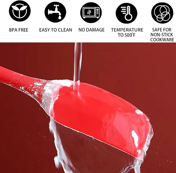 4_Pcs_Silicone_Non_Stick_Rubber_Scraper_Mini_Spatula
