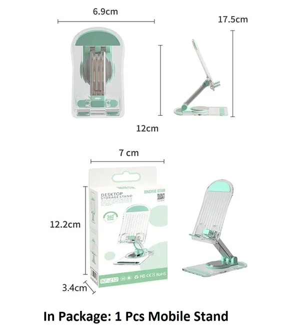 Acrylic_Adjustable_Mobile_Stand_(Green)