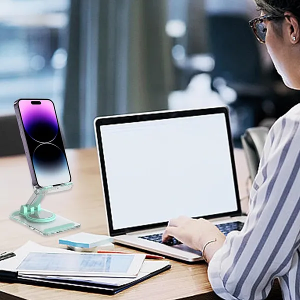 Acrylic_Adjustable_Mobile_Stand_(Green)
