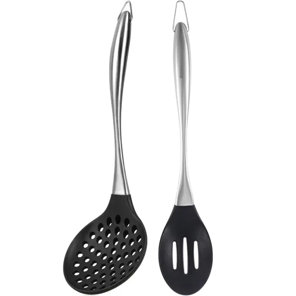 Black_Skimmer_and_Hole_Spoon_Stainless_Steel_Handle_Set