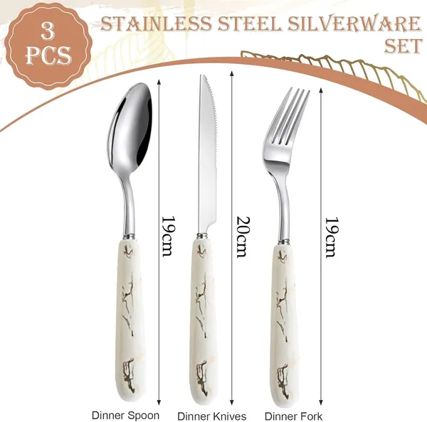 3_Piece_Stainless_Steel_Cutlery_Spoon_Set_(White)