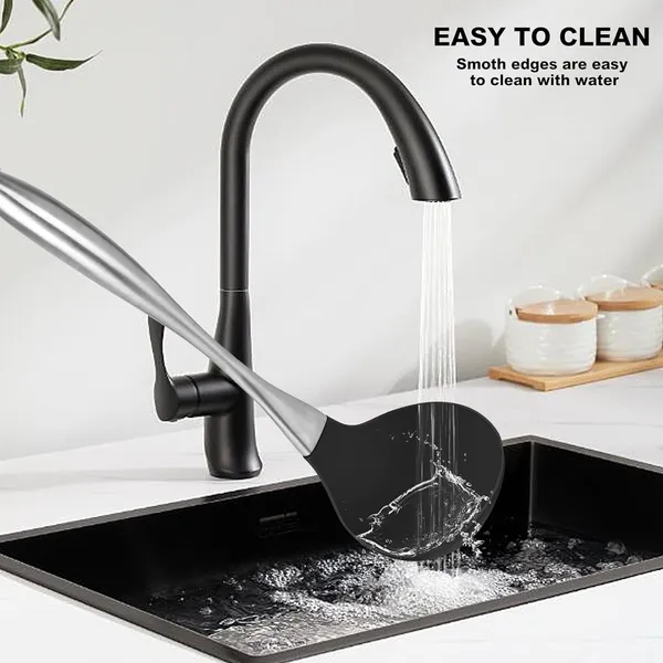 Black_Slotted_Serving_Spoon_and_Soup_Laddle_Kitchen_Cooking