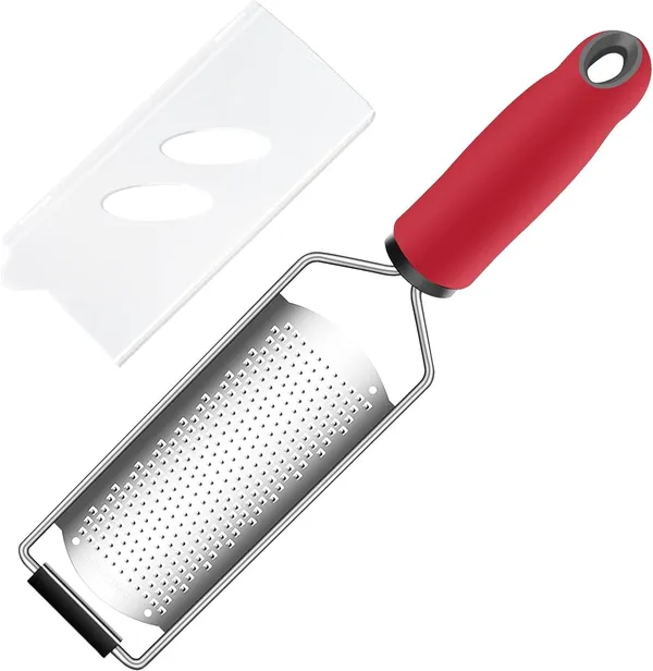Stainless_Steel_Cheese_Grater_Lemon_Zester_(Red)