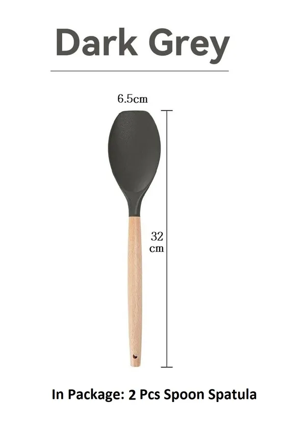 2_Piece_Wooden_Handle_Silicone_Spoon_Spatula_Set