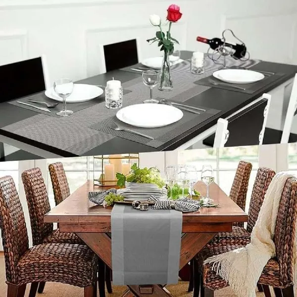 1_Pcs_Heat_Resistant_Long_Dinner_Table_Runner_(Silver)
