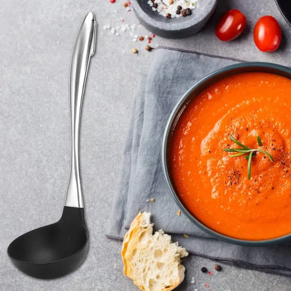 Black_Soup_Ladle_and_Slotted_Spatula_Stainless_Steel_Handle