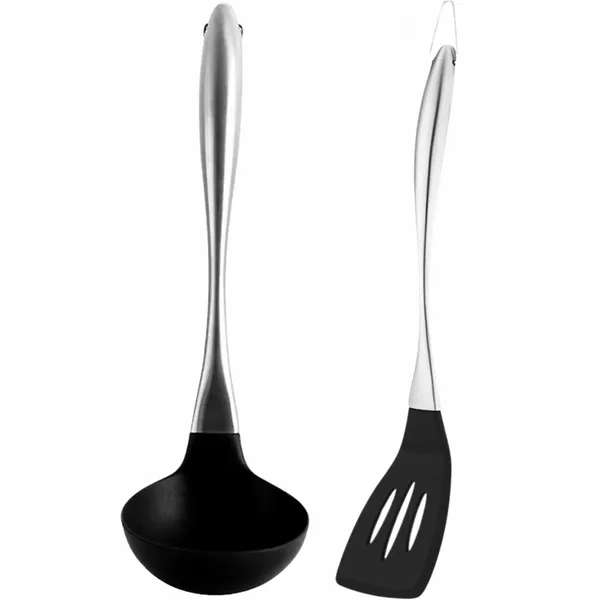 Black_Soup_Ladle_and_Slotted_Spatula_Stainless_Steel_Handle