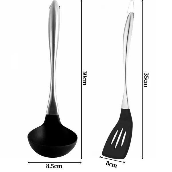 Black_Soup_Ladle_and_Slotted_Spatula_Stainless_Steel_Handle