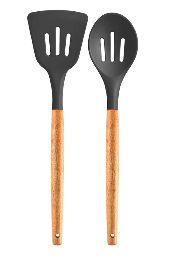 2_Piece_Silicone_Slotted_Turner_And_Slotted_Spoon_Set