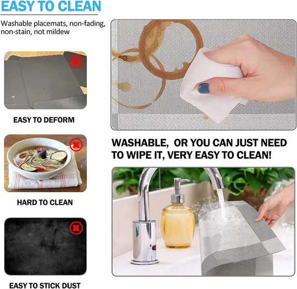 6_Pcs_Woven_Vinyl_Washable_Placemats_(Silver)