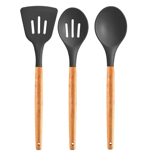 3_Pcs_Silicone_Serving_Spoon,_Slotted_Turner,_Slotted_Spoon_Set