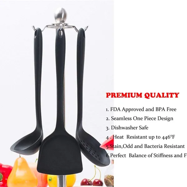 4_Piece_Silicone_Kitchen_Cooking_Utensil_Set_(Black)