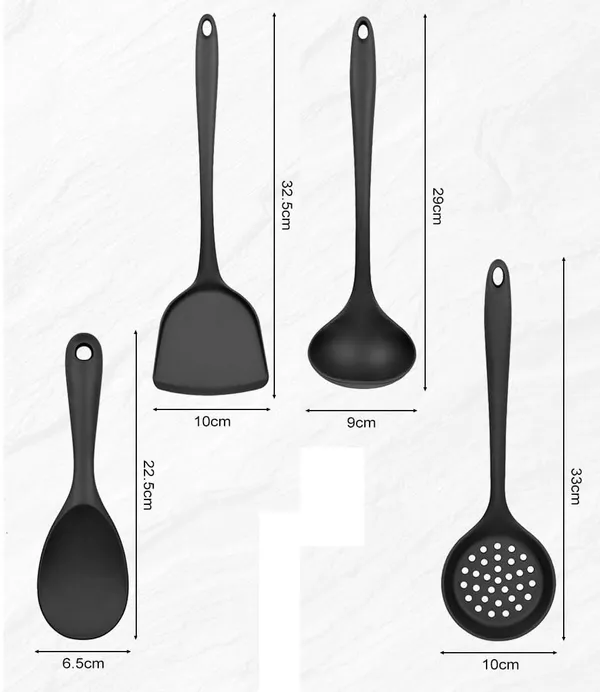4_Piece_Silicone_Kitchen_Cooking_Utensil_Set_(Black)