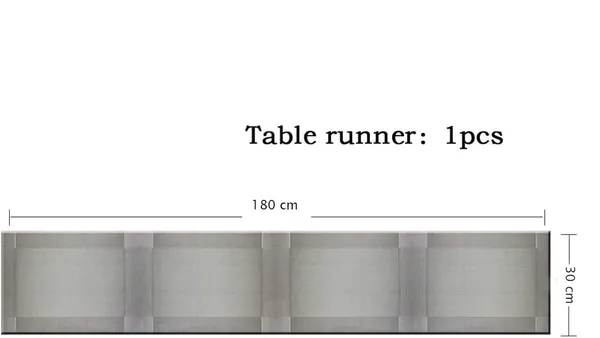 2_Pcs_Heat_Resistant_Long_Dinner_Table_Runner_(Silver)