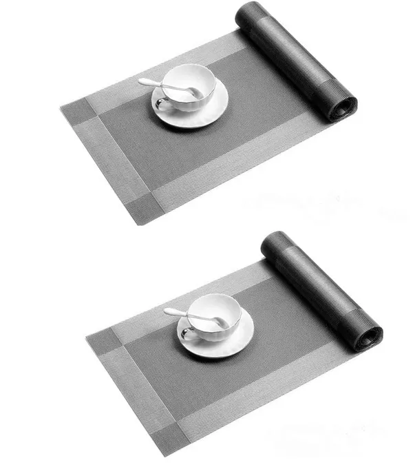 2_Pcs_Heat_Resistant_Long_Dinner_Table_Runner_(Silver)