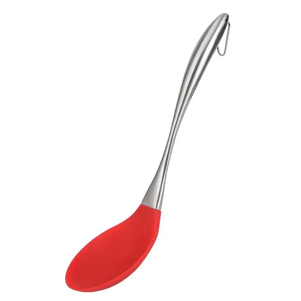Red_Solid_Kitchen_Serving_Spoon_with_Heat_Resistant_Silicone_