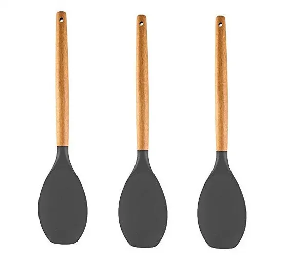 3_Piece_Wooden_Handle_Silicone_Spoon_Spatula_Set